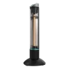 Imagen 3 Calefactor de exterior de torre con tecnología halógena y oscilación. Disfruta de calor inmediato, protección IP55 y control remoto para tu terraza o jardín.