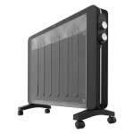 Placa radiante de mica Cecotec Ready Warm 2000 Now blanca con ruedas y termostato lateral
