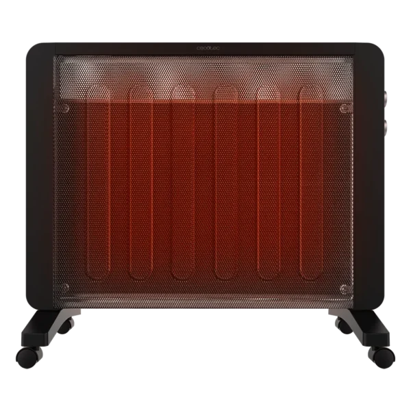 Imagen 2 Placa radiante de mica Ready Warm 2000 Now con 2000 W. Calentamiento rápido, termostato regulable, 2 niveles de potencia y sistema de seguridad antivuelco.