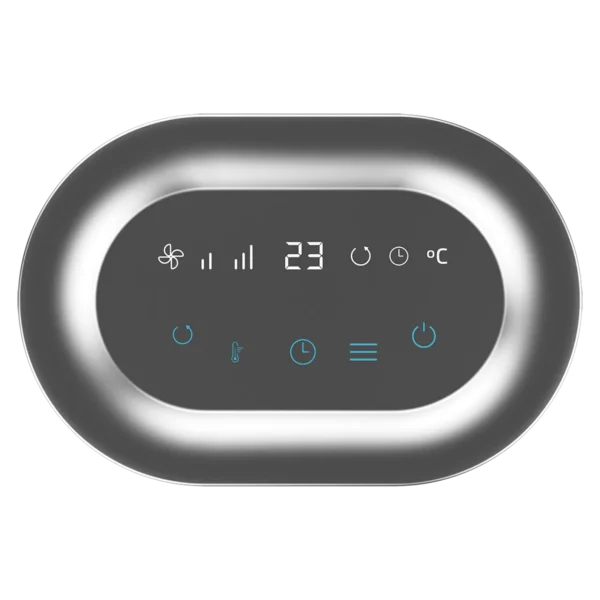 Imagen 3 Calefactor cerámico de 1500 W con oscilación y pantalla digital. Cuenta con termostato regulable y 3 modos para climatizar estancias de forma eficiente y segura.