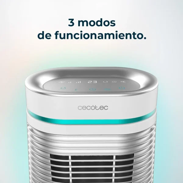 Imagen 8 Calefactor cerámico de 1500 W con oscilación y pantalla digital. Cuenta con termostato regulable y 3 modos para climatizar estancias de forma eficiente y segura.