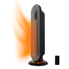 Calefactor cerámico vertical Cecotec ReadyWarm 2050 Max Ceramic Rotate Smart color negro y plata oscilante vista frontal