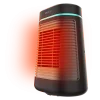 Imagen 2 Calefactor cerámico negro de 1500 W con oscilación y 3 modos. Diseño compacto, tecnología PTC eficiente y triple sistema de seguridad para el hogar.