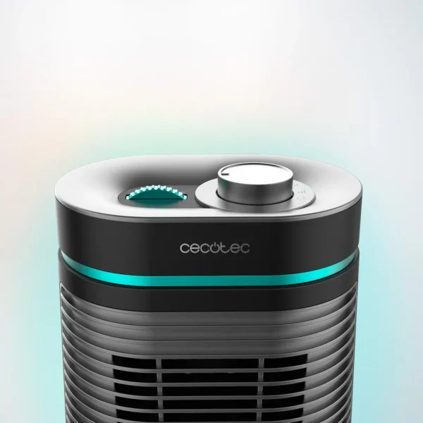 Imagen 8 Calefactor cerámico negro de 1500 W con oscilación y 3 modos. Diseño compacto, tecnología PTC eficiente y triple sistema de seguridad para el hogar.