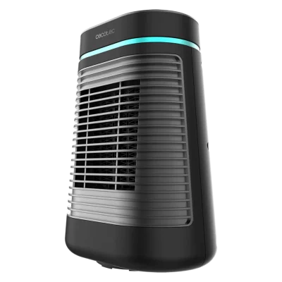 Calefactor cerámico negro ReadyWarm 1550 Max Ceramic Rotate Smart con pantalla digital y diseño de sobremesa