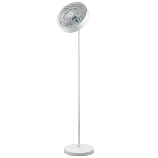 Imagen 2 Ventilador de pie EnergySilence FanLamp con motor DC 10W, luz LED 15W, 9 velocidades y mando a distancia. Eficiencia y luz ajustable en un diseño elegante.
