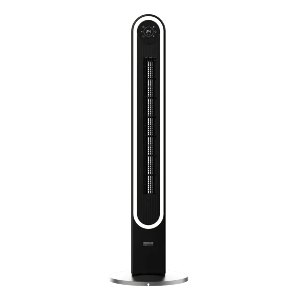Imagen 2 Ventilador de torre EnergySilence 9090 Skyline Smart Light de 60 W con luz, mando a distancia, pantalla LED y oscilación. Diseño elegante y máxima eficiencia.