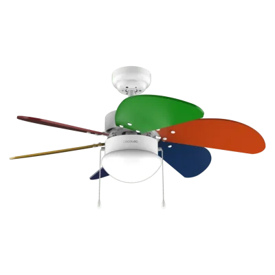 Ventilador de techo Cecotec EnergySilence Aero 360 ColorFull con aspas de colores
