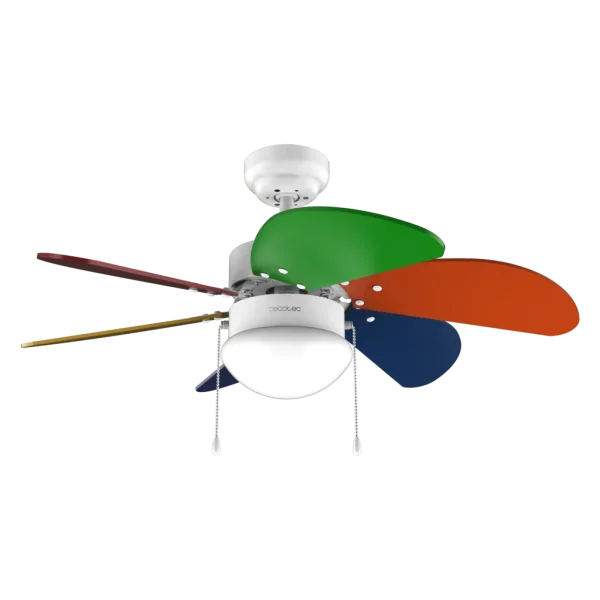 Ventilador de techo Cecotec EnergySilence Aero 360 ColorFull con aspas de colores