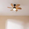Imagen 2 Ventilador de techo EnergySilence Aero 360 Black&Wood de 50 W y 36". 6 aspas reversibles, lámpara, 3 velocidades y función verano-invierno.