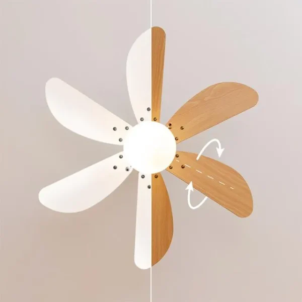 Imagen 4 Ventilador de techo de 36” con luz y aspas reversibles. Motor de 50 W, 3 velocidades y función verano/invierno para máxima eficiencia energética y confort.