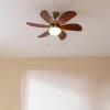 Imagen 2 Ventilador de techo de 92 cm con luz y 50 W. Integra 6 aspas reversibles, función verano-invierno, 3 velocidades y sistema silencioso EnergySilence.
