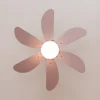 Imagen 4 Ventilador de techo de 92 cm con luz y motor de 50 W. Integra 6 aspas reversibles aerodinámicas, sistema de inversión de giro y 3 velocidades de aire.