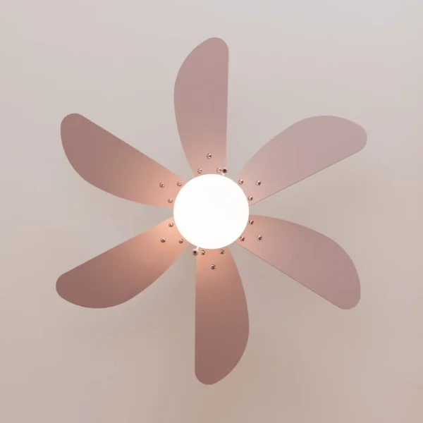 Imagen 4 Ventilador de techo de 92 cm con luz y motor de 50 W. Integra 6 aspas reversibles aerodinámicas, sistema de inversión de giro y 3 velocidades de aire.