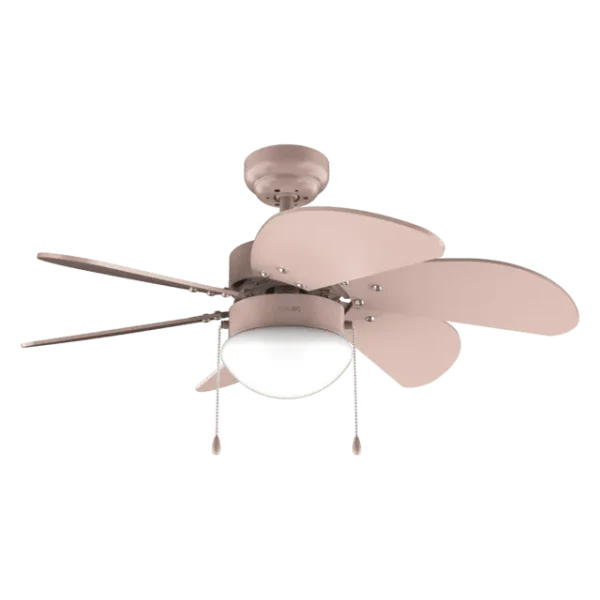 Ventilador de techo EnergySilence Aero 3600 Vision Full Nude con luz encendida y aspas reversibles