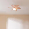 Imagen 2 Ventilador de techo de 92 cm con luz y motor de 50 W. Incluye 6 aspas reversibles, 3 velocidades y función verano-invierno para una climatización eficiente.