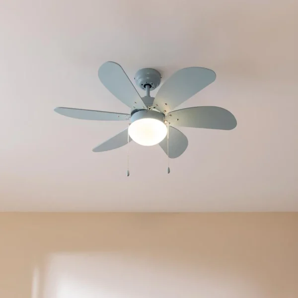 Imagen 2 Ventilador de techo de 36 pulgadas y 50 W con luz. Tecnología EnergySilence, 6 aspas reversibles, 3 velocidades y función invierno-verano para climatización.