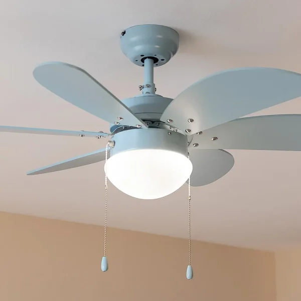 Imagen 5 Ventilador de techo de 36 pulgadas y 50 W con luz. Tecnología EnergySilence, 6 aspas reversibles, 3 velocidades y función invierno-verano para climatización.