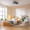 Imagen 3 Ventilador de techo de 36” y 50 W con luz. 6 aspas reversibles, tecnología EnergySilence, 3 velocidades y función verano/invierno para confort todo el año.