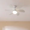 Imagen 2 Ventilador de techo EnergySilence Aero 3600 Vision Full White de 92 cm y 50 W. Incluye luz, 6 aspas reversibles, 3 velocidades y función verano/invierno.