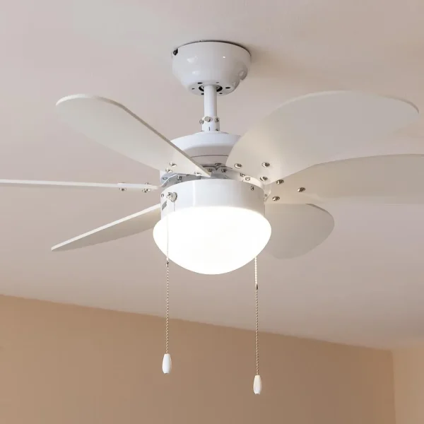 Imagen 5 Ventilador de techo EnergySilence Aero 3600 Vision Full White de 92 cm y 50 W. Incluye luz, 6 aspas reversibles, 3 velocidades y función verano/invierno.