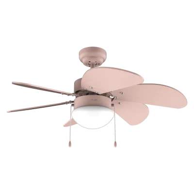 Ventilador de techo rosa EnergySilence Aero 3600 Vision Full Pink con aspas reversibles y luz
