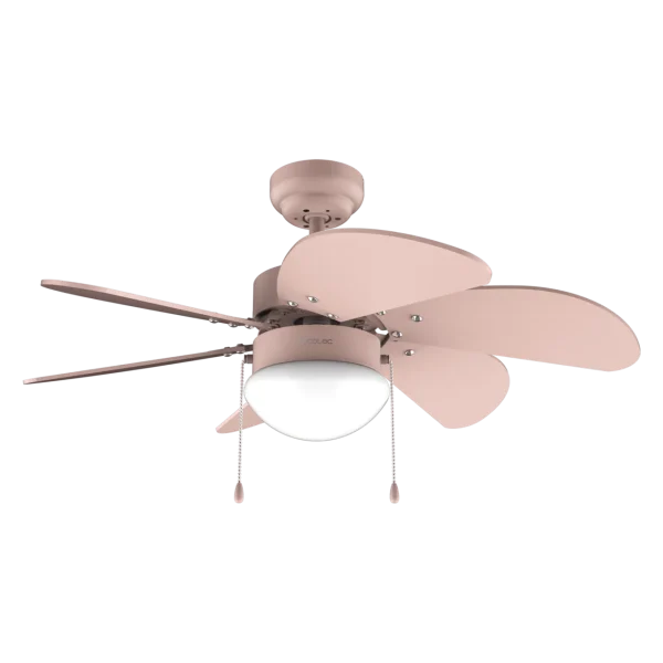 Ventilador de techo rosa EnergySilence Aero 3600 Vision Full Pink con aspas reversibles y luz