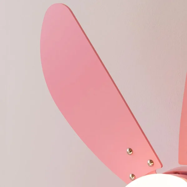 Imagen 6 Ventilador de techo rosa de 36” con luz y 50 W. Tecnología EnergySilence, 6 aspas reversibles y función verano-invierno para un ambiente confortable.