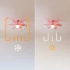 Imagen 7 Ventilador de techo rosa de 36” con luz y 50 W. Tecnología EnergySilence, 6 aspas reversibles y función verano-invierno para un ambiente confortable.