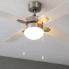 Imagen 4 Ventilador de techo de 42” con luz y 50 W. Sistema EnergySilence, 4 aspas reversibles, 3 velocidades y función invierno-verano para una climatización ideal.