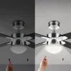 Imagen 8 Ventilador de techo EnergySilence Aero 450 IronBlack de 42” y 50 W. Integra luz, 4 aspas aerodinámicas, 3 velocidades y sistema de inversión de giro.