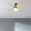 Imagen 4 Ventilador de techo Cecotec EnergySilence Aero 450 GoldWhite de 42” y 50 W. Integra luz, 4 aspas aerodinámicas, 3 velocidades y función inversa verano-invierno.