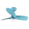 Imagen 2 Ventilador de techo de 36 pulgadas con motor DC de 35 W, luz LED y mando a distancia. Ofrece 6 velocidades, temporizador y un funcionamiento silencioso.