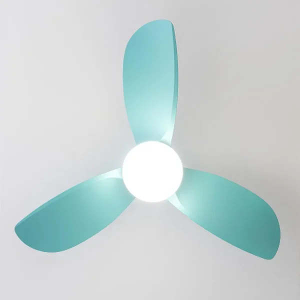 Imagen 5 Ventilador de techo de 36 pulgadas con motor DC de 35 W, luz LED y mando a distancia. Ofrece 6 velocidades, temporizador y un funcionamiento silencioso.