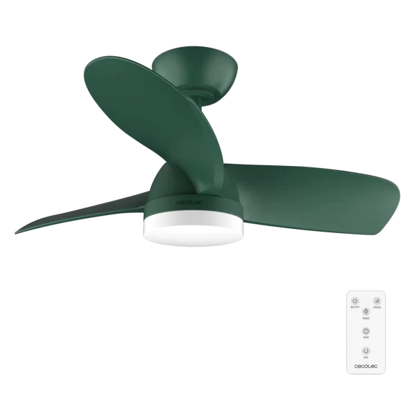 Ventilador de techo EnergySilence Aero 3050 Mint con motor DC y luz LED vista frontal