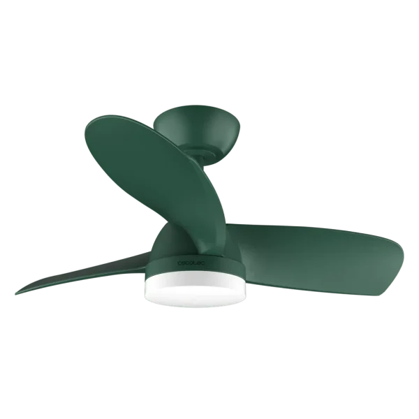 Imagen 2 Ventilador de techo DC de 36" y 35 W en color menta. Incluye luz LED, mando a distancia, temporizador y sistema silencioso EnergySilence para máximo confort.