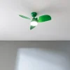 Imagen 3 Ventilador de techo DC de 36" y 35 W en color menta. Incluye luz LED, mando a distancia, temporizador y sistema silencioso EnergySilence para máximo confort.