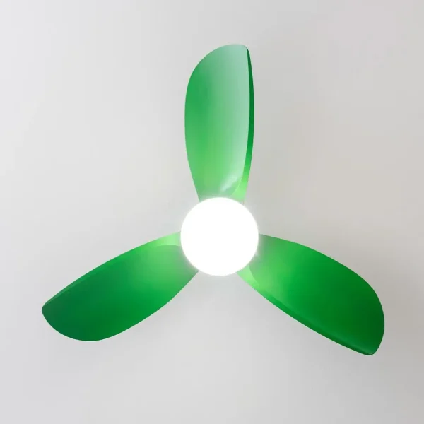 Imagen 5 Ventilador de techo DC de 36" y 35 W en color menta. Incluye luz LED, mando a distancia, temporizador y sistema silencioso EnergySilence para máximo confort.