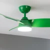Imagen 6 Ventilador de techo DC de 36" y 35 W en color menta. Incluye luz LED, mando a distancia, temporizador y sistema silencioso EnergySilence para máximo confort.