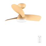 Ventilador de techo EnergySilence Aero 3050 Orange con aspas naranjas y luz LED
