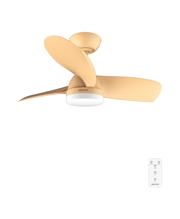 Ventilador de techo EnergySilence Aero 3050 Orange con aspas naranjas y luz LED