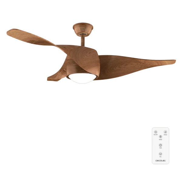 Ventilador de techo EnergySilence Aero 5290 BlackWood con motor DC y luz LED