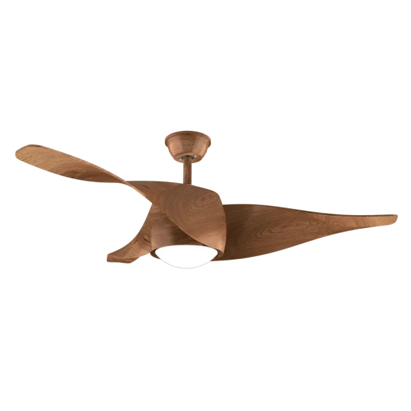 Imagen 2 Ventilador de techo EnergySilence Aero 5290 BlackWood de 52" con motor DC de 40 W, luz LED, mando a distancia y función verano-invierno para climatización.