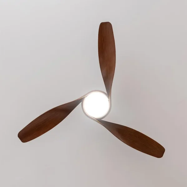 Imagen 5 Ventilador de techo EnergySilence Aero 5290 BlackWood de 52" con motor DC de 40 W, luz LED, mando a distancia y función verano-invierno para climatización.