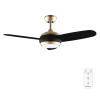 Ventilador de techo EnergySilence Aero 4265 GoldBlack con aspas reversibles y luz LED encendida