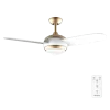 Ventilador de techo EnergySilence Aero 4265 GoldWhite con luz LED y aspas blancas