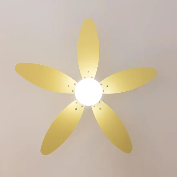 Imagen 5 Ventilador de techo silencioso de 42 pulgadas con motor DC de 40 W y luz LED. Incluye 5 aspas reversibles, mando a distancia y temporizador programable.