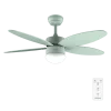 Ventilador de techo verde menta Cecotec EnergySilence Aero 4260 Full Mint con luz LED y motor DC