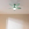 Imagen 3 Ventilador de techo EnergySilence Aero 4260 Full Mint. Motor DC 40W, 42 pulgadas, luz LED, temporizador, mando a distancia y función verano/invierno.