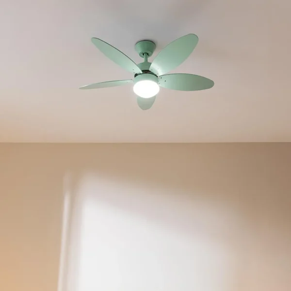 Imagen 3 Ventilador de techo EnergySilence Aero 4260 Full Mint. Motor DC 40W, 42 pulgadas, luz LED, temporizador, mando a distancia y función verano/invierno.